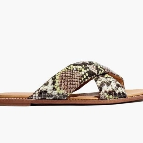 Madewell Skyler Slide Sandal in Snake Embossed Leather - Picture 6 of 8